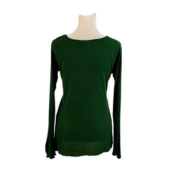 FARM Rio Green Long Sleeve Top - Picture 3 of 9